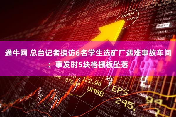 通牛网 总台记者探访6名学生选矿厂遇难事故车间：事发时5块格栅板坠落