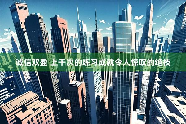 诚信双盈 上千次的练习成就令人惊叹的绝技