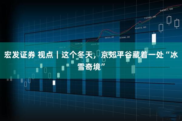 宏发证券 视点｜这个冬天，京郊平谷藏着一处“冰雪奇境”