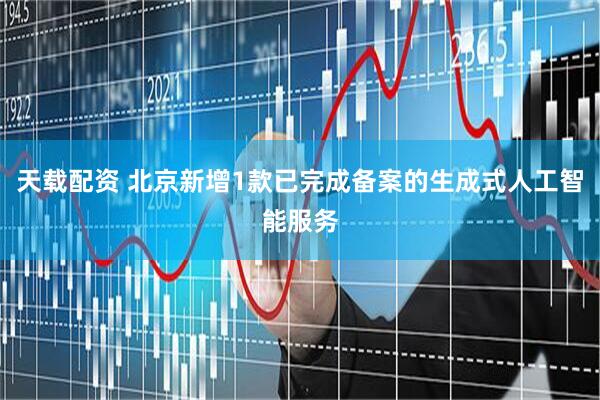 天载配资 北京新增1款已完成备案的生成式人工智能服务